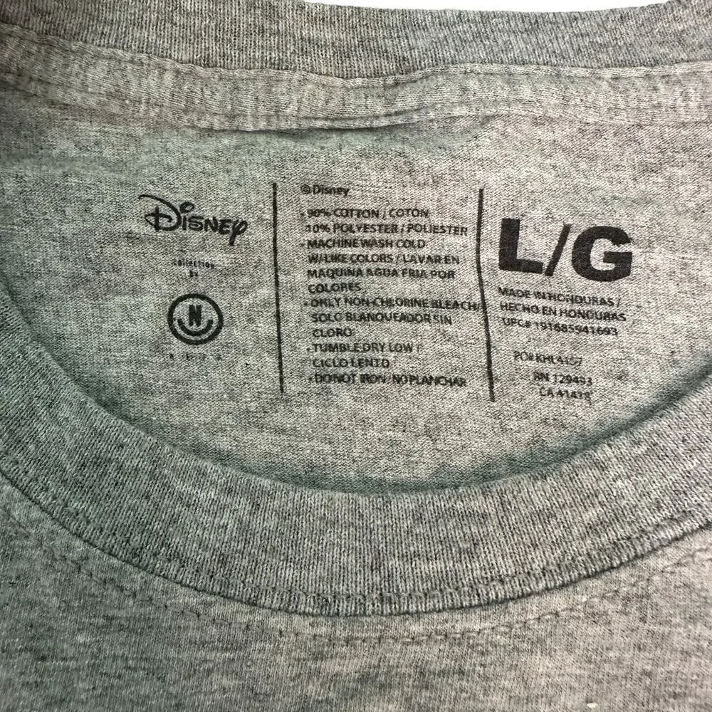 Disney Mickey Mouse Shirt Mens‎ Large Neff Too Many People Grow Up Gray Teal